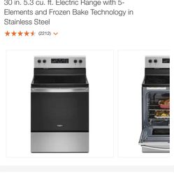 Electric Range With 5 Burners $400