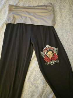 Betty boop, flared leggings