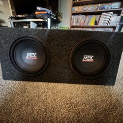 Dual-10” loaded MTX subwoofer