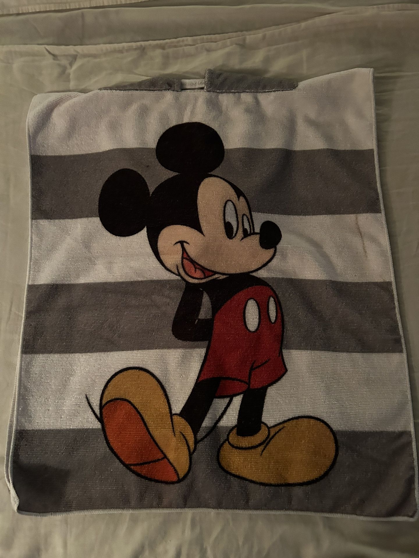 Hooded Poncho Style Mickey Mouse Swim Cover For Child