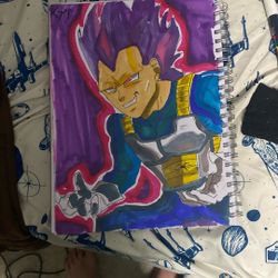 Drawing Of Ultra Ego Vegeta From Granolah the Survivor saga