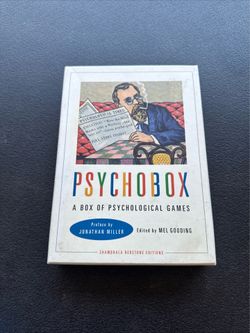 Psychobox A Box of Psychological Games Box Set by Mel Gooding Complete