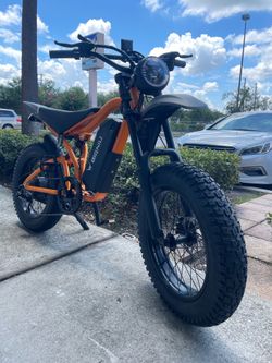Bigniu Orange Electric Bike 40mph ebike Financing $49 Down Payment