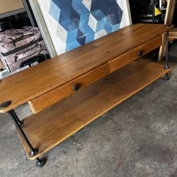 Media Console With side Table 