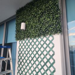 Pared Con Plantas Artificial 