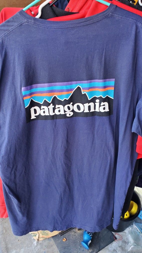 Patagonia Signature Shirt Size Xxl Navy Blue For $20