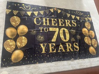 70th Birthday Banner
