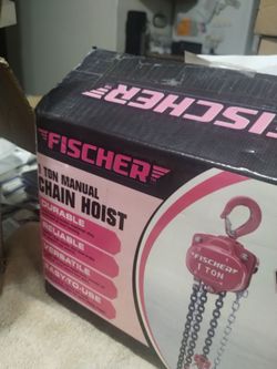 FISCHER ONE TON MANUAL CHAIN HOIST