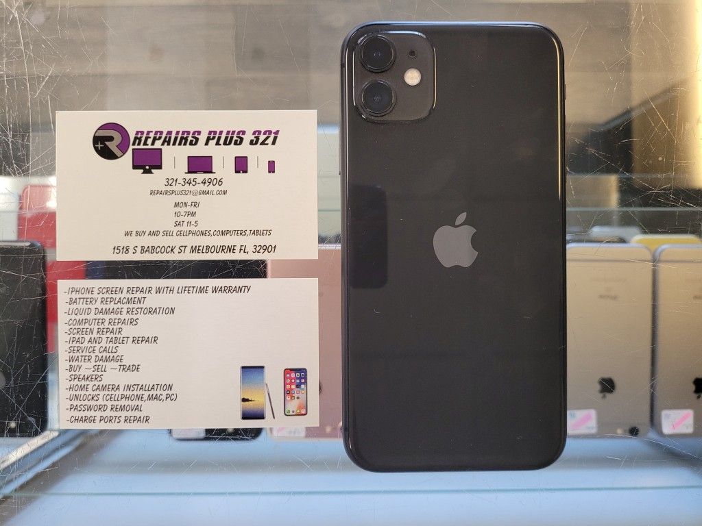 Unlocked Black iPhone 11 128gb