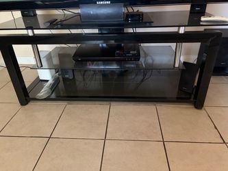 Tv stand black glass. 50x20x20