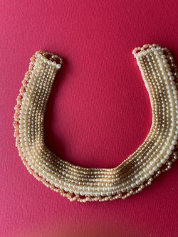 Vintage bead collar necklace