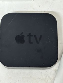  Apple TV A1469 (3rd Gen) HD Media Black Silver Streamer Remote (37728)