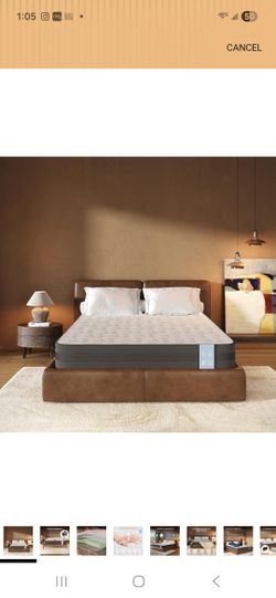 12'' Queen Size Cooling Gel Memory Foam Mattress, Viscose from Bamboo, Medium Firm, 10-Year Warranty, Mattress-in-A-Box, Certi-PUR & Oeko-TEX Certifie