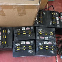 (8) FVPG C2-105 6volt Batteries. 