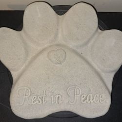 CONCRETE "Rest In Peace" Deceased Pet Remembrance Statue ($40)