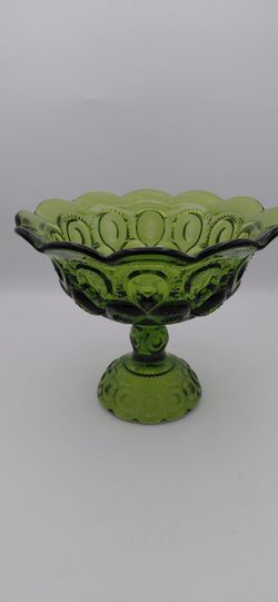 Beautiful Vintage L.E.Smith "Moon & Stars" Glass Bowl/ Centerpiece