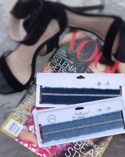 New Denim Choker Necklace