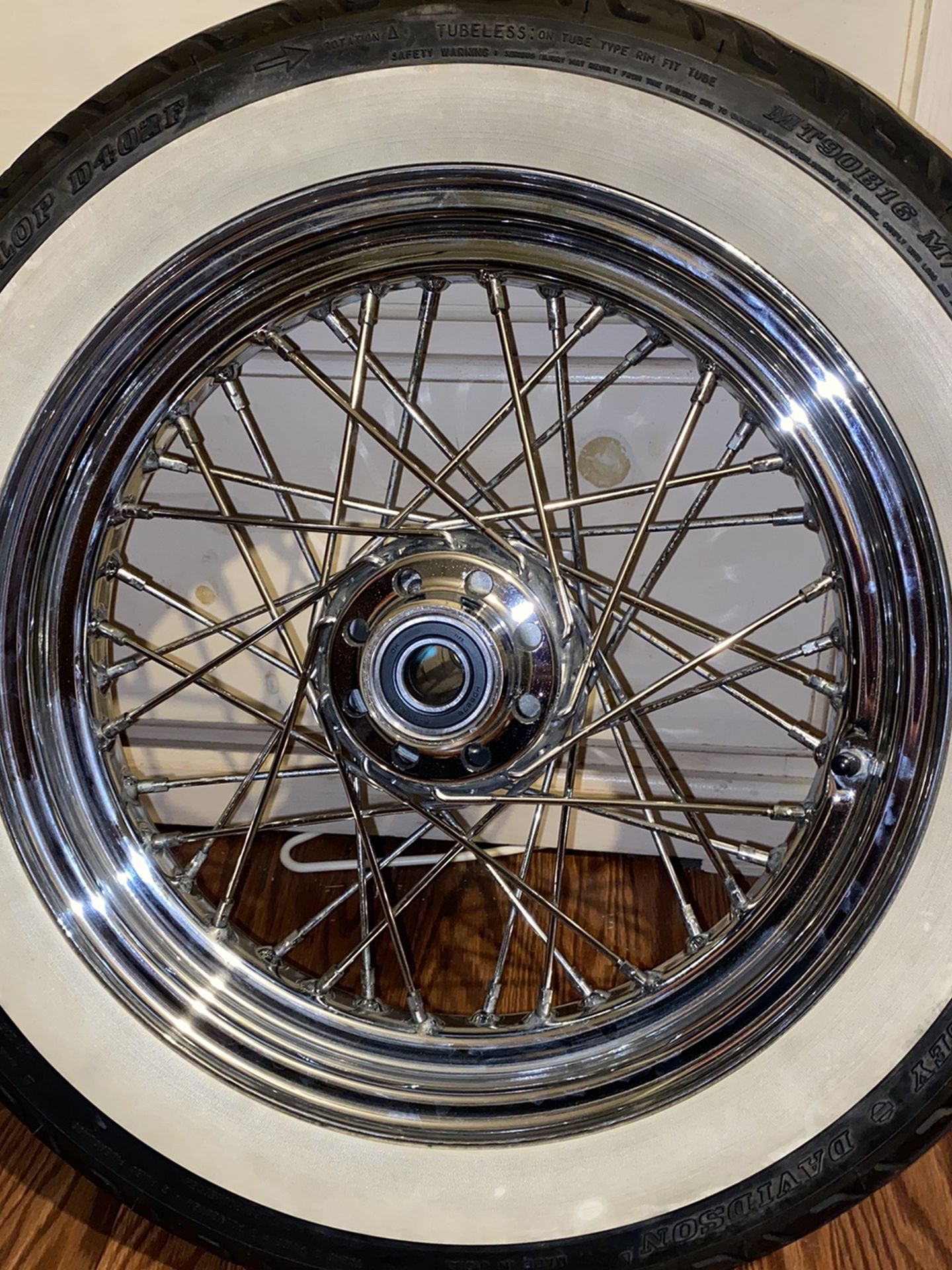 16” Motorcycle Tires White Wall