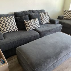 Couch And Sofa  Plus Ottoman 