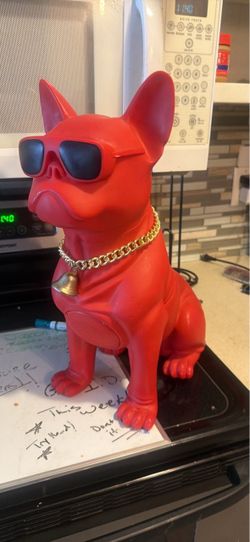 Red French Bulldog Bluetooth Speaker