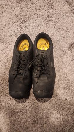 Keen Black Leather Safety Shoe