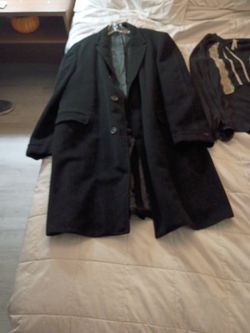 Women's Black Suede Trench Coat