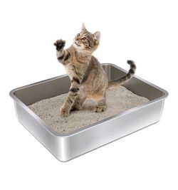 Stainless steel litter box