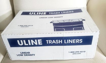 NEW SEALED Uline S-21330C Clear Trash Liners 36x58" 44-55 Gal 100 Count