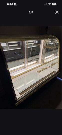 Commercial Glass Display Case with Lighting