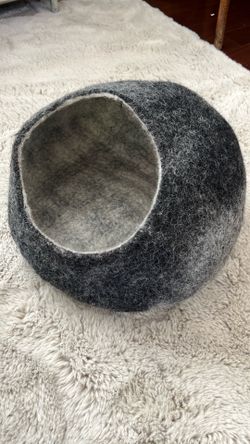 Felted Wool Cat Bed