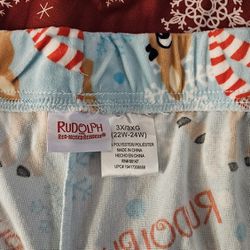 Brand New Witout Tags Never Worn Rudolph 3x Jogger Pants