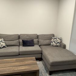 Sofa Couch w/ Chaise Lounge