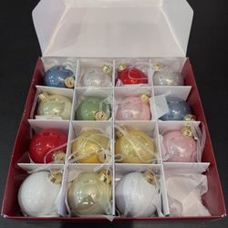 IKEA VINTERFINT Glass Christmas Ornaments Set of 16