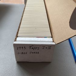 1993 Topps Baseball Cards Series 1 &2 825 Cards Complete
