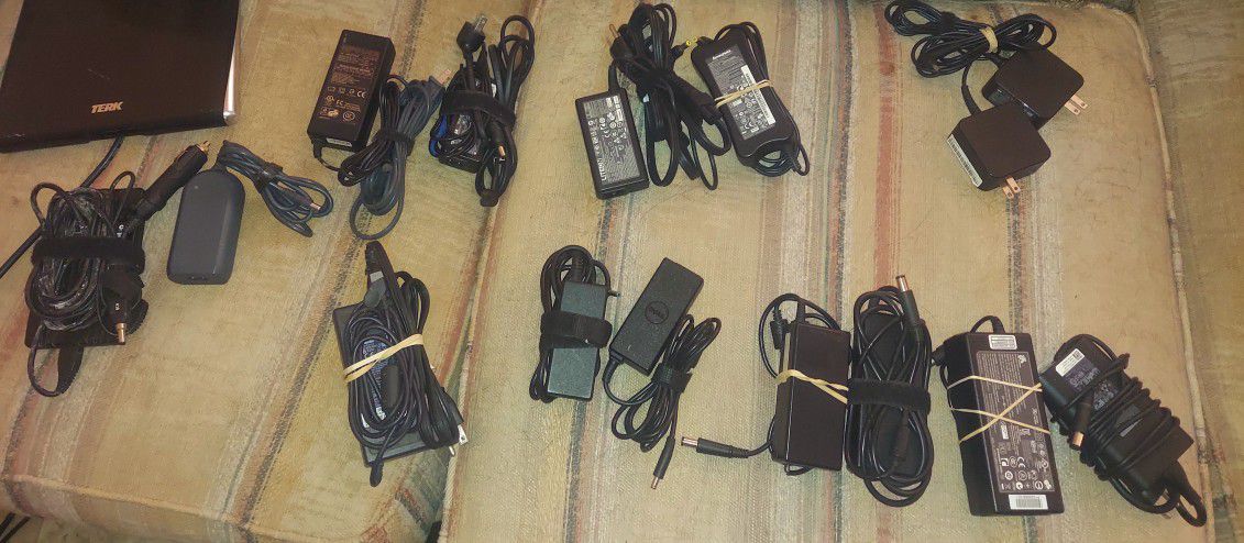 Lots Of Different Laptop Chargers