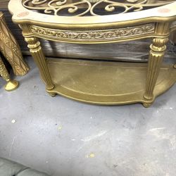 Gold Console Table