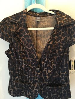 Animal print vest