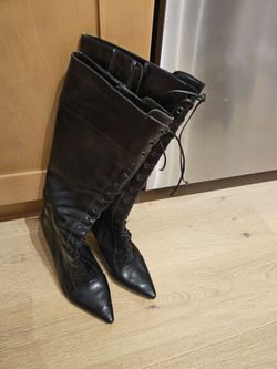 Via Spiga 7.5 leather boots