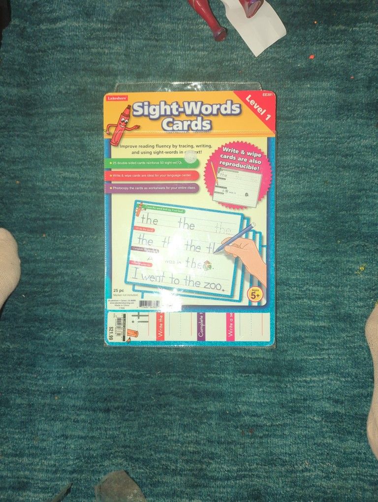 LAKESHORE Sight Words Cards