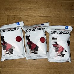 32 Degrees Heat Dog Jacket Reflective Stripe Dog Jacket Size L