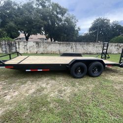 Brand New 7 X 20 Equipment Trailer  One Year Manufacturers Warranty From Title On Me Located Orlando, Florida