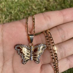 Butterfly Gold Plated 