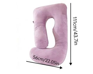 Wndy's Dream J Shaped Full Body Maternity Pillow - Pregnancy Pillows for Sleeping - Removable Cover, Body Pillows
