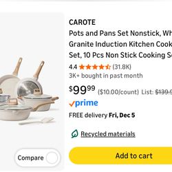 Brand New Carote 10 Pc Pots & Pan Set  ***price OBO***