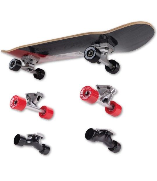 Swichboard 3-in-1 Complete Skateboard Set – Trick, Cruiser, and Trick Trainer, Switch Between Setups in Seconds Without Tools - Beginner to Advanced |