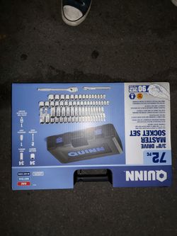 Quinn 72 PC 3/8" Drive Master Socket Set