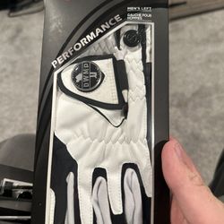 6 NEW GOLF GLOVES - Box of 6 DWMP golf gloves with ball marker , for right handed golfer