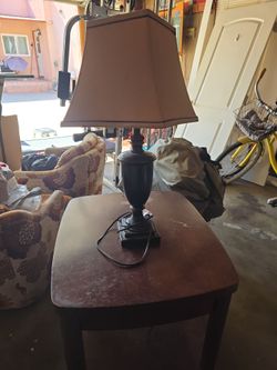 Lamp and end table