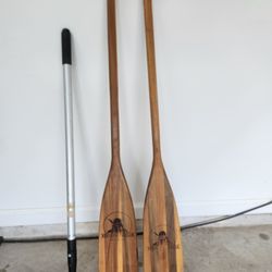 Minn Kota Fresh Water Trolling Motor, 2 Oars, 1 Gaff New Bridge Net