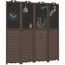 Panel Folding Privacy Screen,  Wooden Room Divider